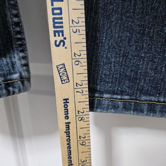 Wrangler Jeans Boys 16 Blue Denim Straight Leg Adjustable Waist Western VGUC - Picture 7 of 9